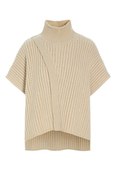 Nitto hÃ¸jhalset bluse IVORY - 256-1074-5365 Thumbnail