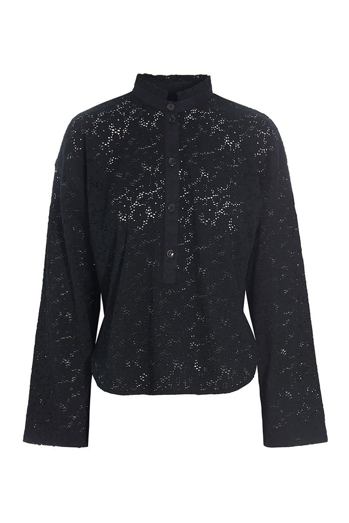 Kuroi hana skjorte Black - 257-2448-5424