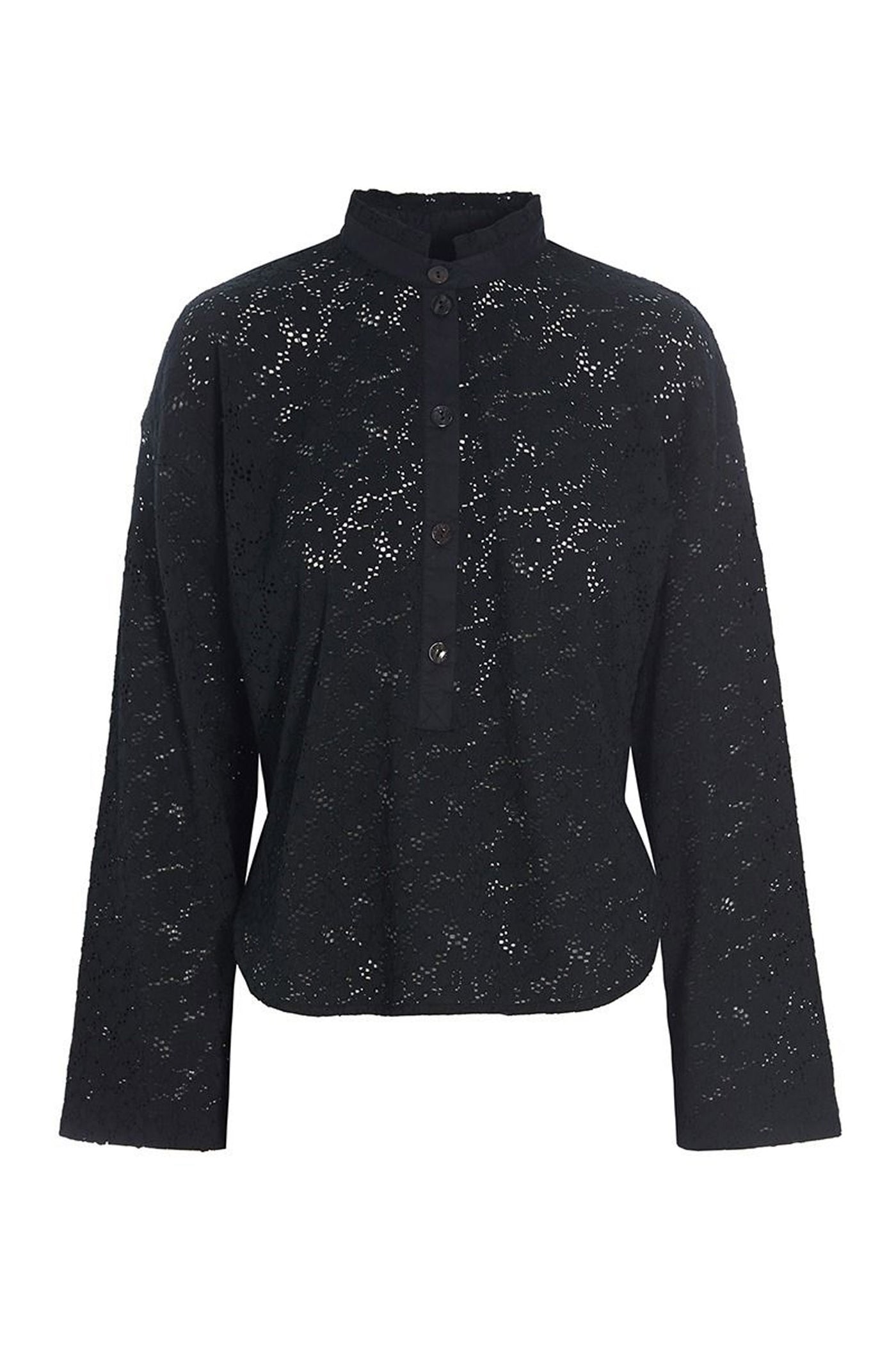 Kuroi hana skjorte Black - 257-2448-5424