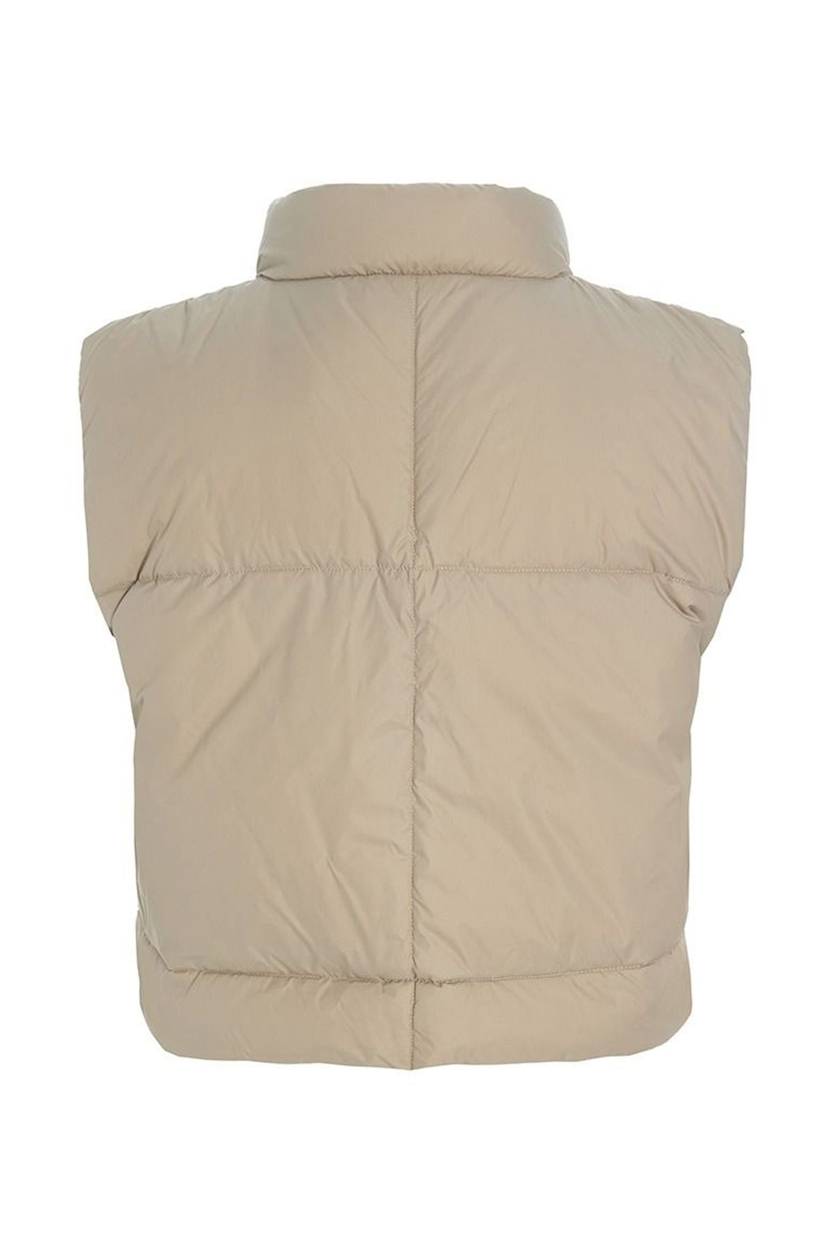 Feather down kort vest STONE - 257-2092-5439