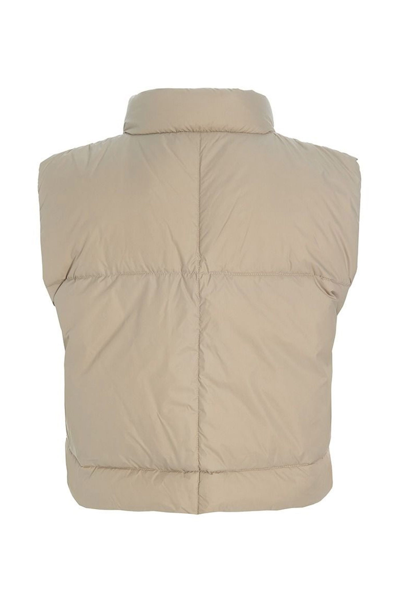 Feather down kort vest STONE - 257-2092-5439