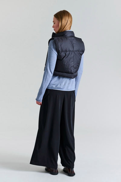 Feather down kort vest Black - 257-2092-5439 Thumbnail