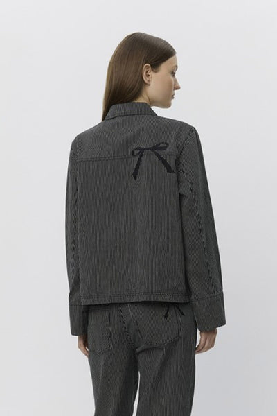 MARLOSW JACKET 1017 Black striped - S253107 Thumbnail