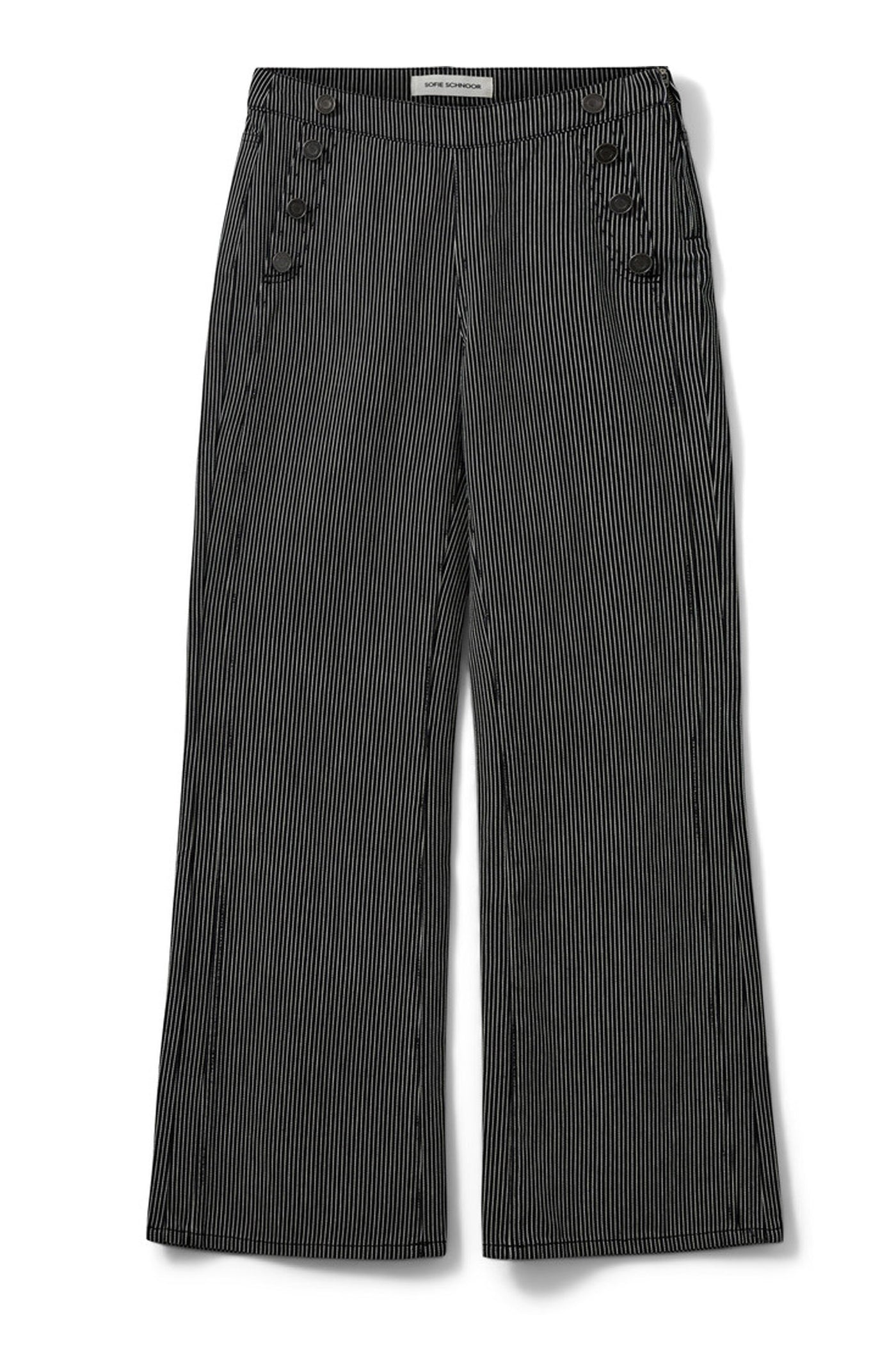 LYONSW TROUSERS 1017 Black striped - S253108