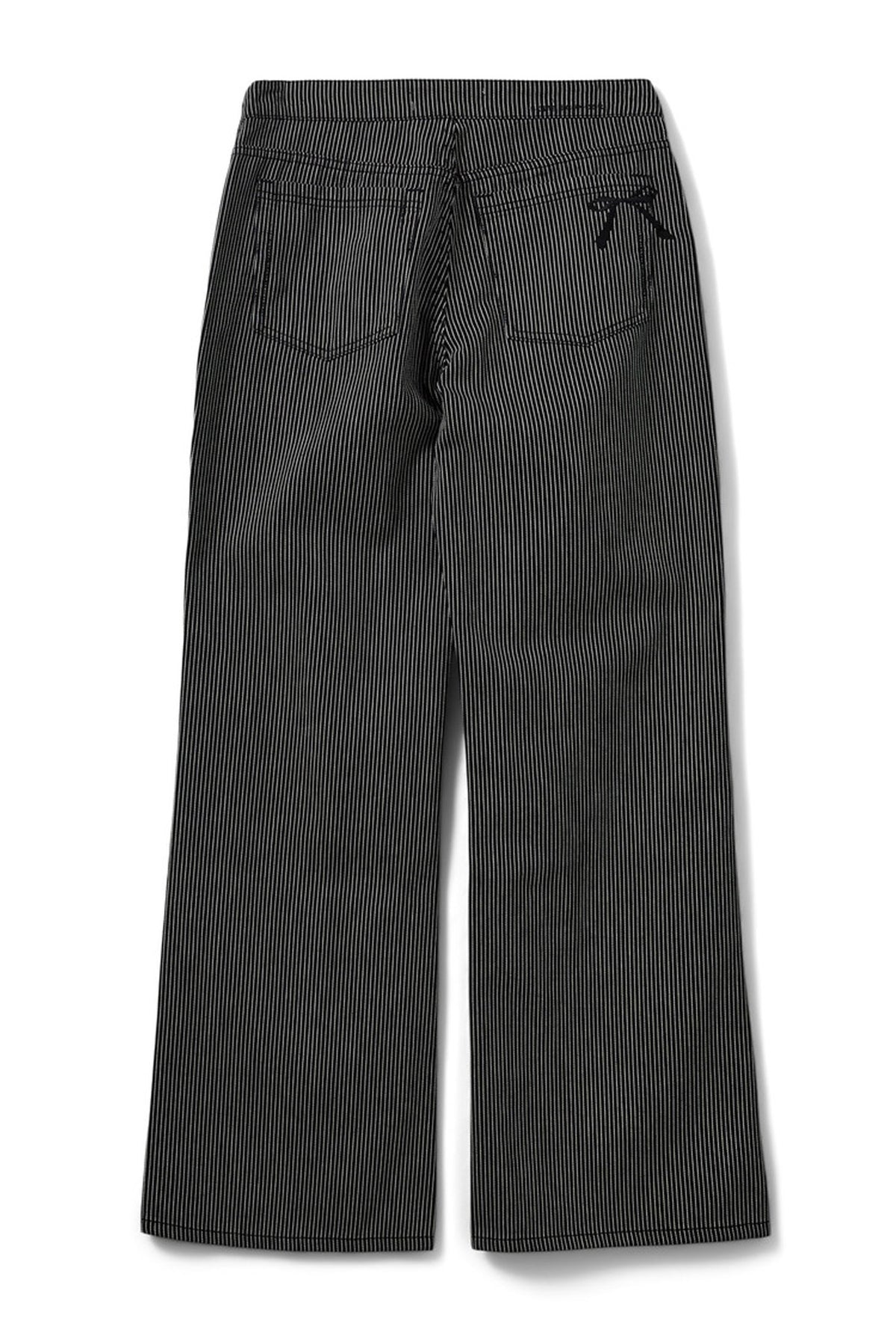 LYONSW TROUSERS 1017 Black striped - S253108
