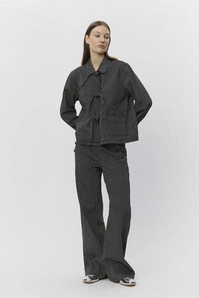 LYONSW TROUSERS 1017 Black striped - S253108 Thumbnail