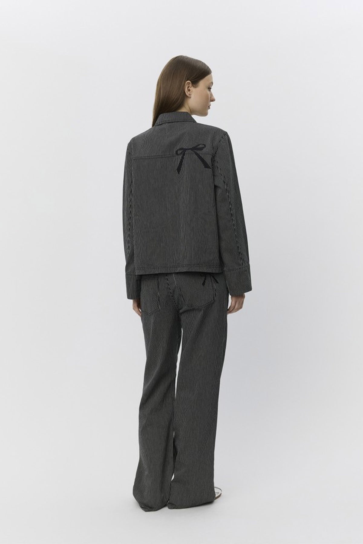 LYONSW TROUSERS 1017 Black striped - S253108