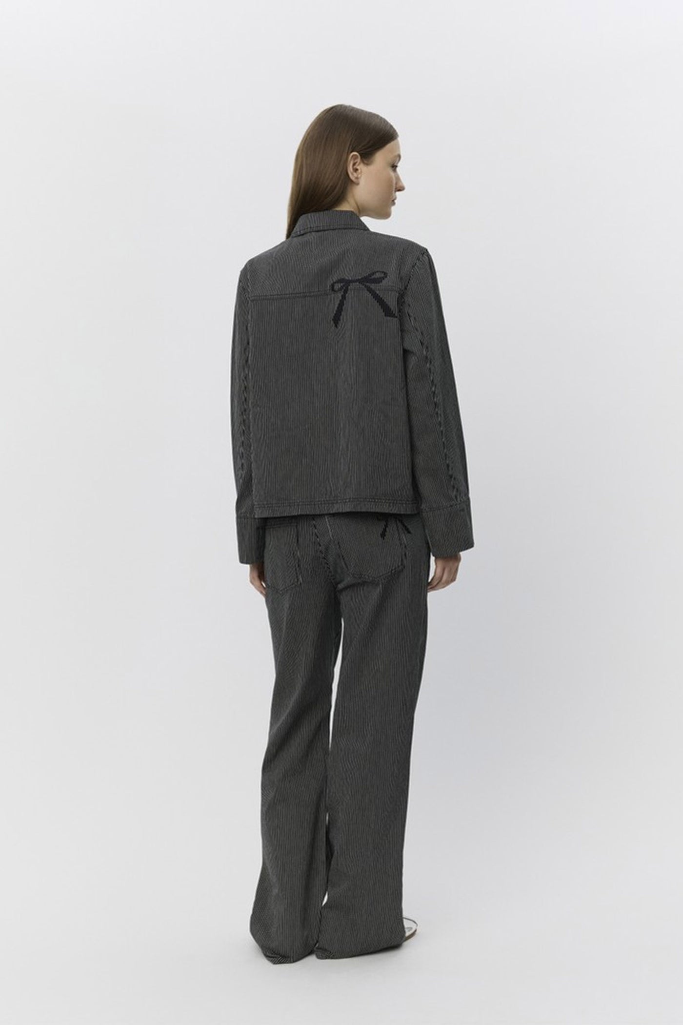 LYONSW TROUSERS 1017 Black striped - S253108
