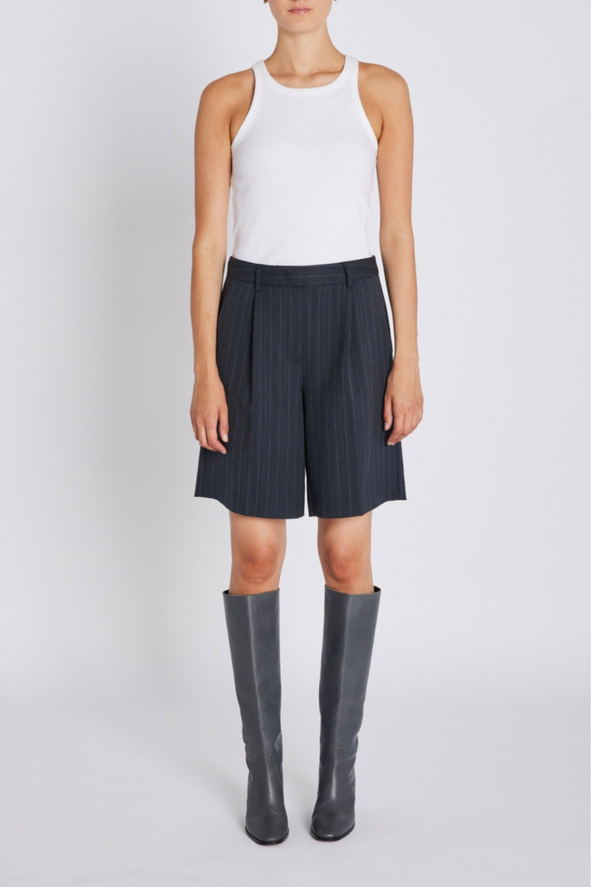 ApricotBBWinni shorts Herringbone blue pin stripe - BBW4621