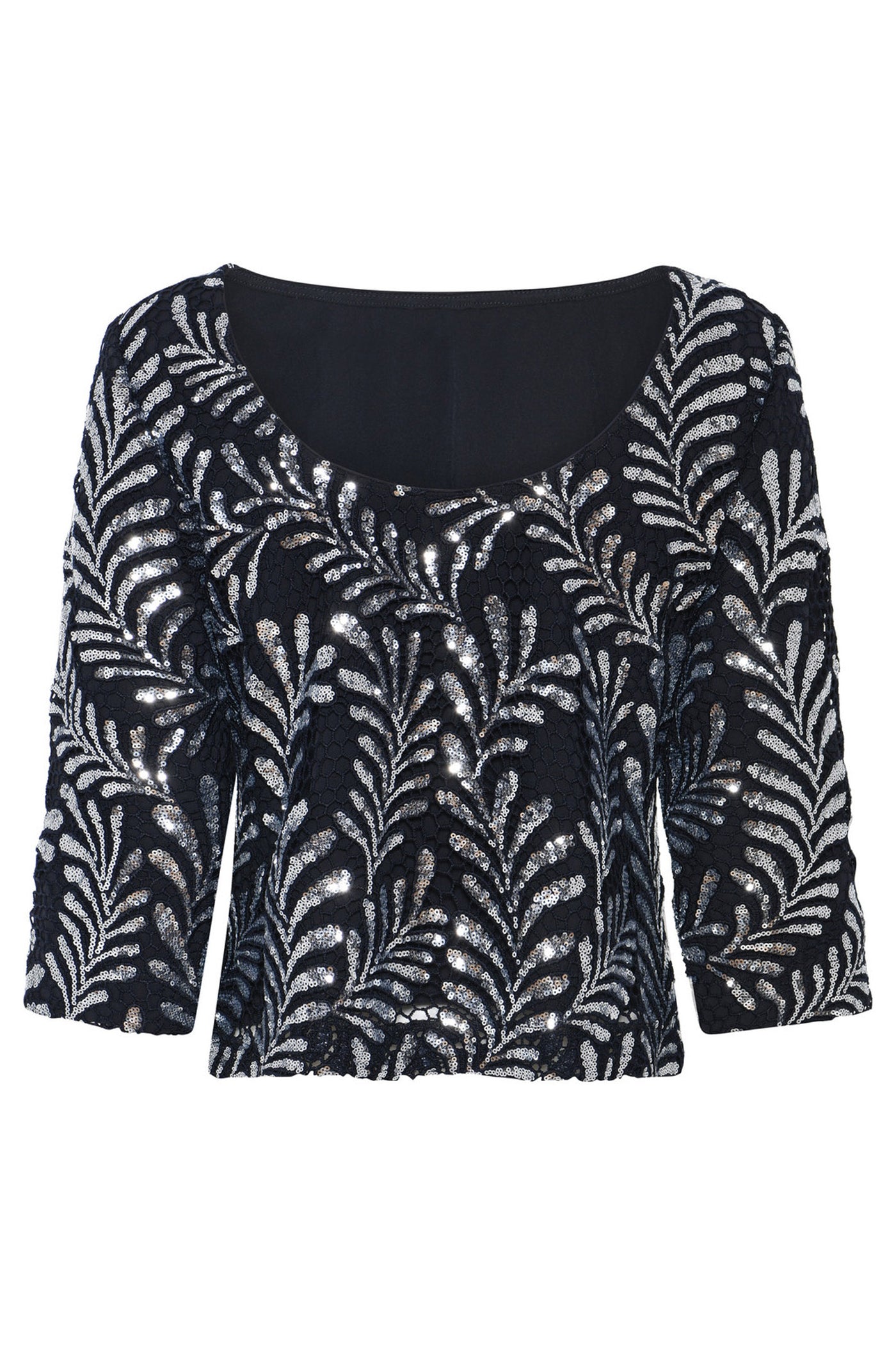KumarahouBBIgnara blouse Dark blue silver - BBW4624