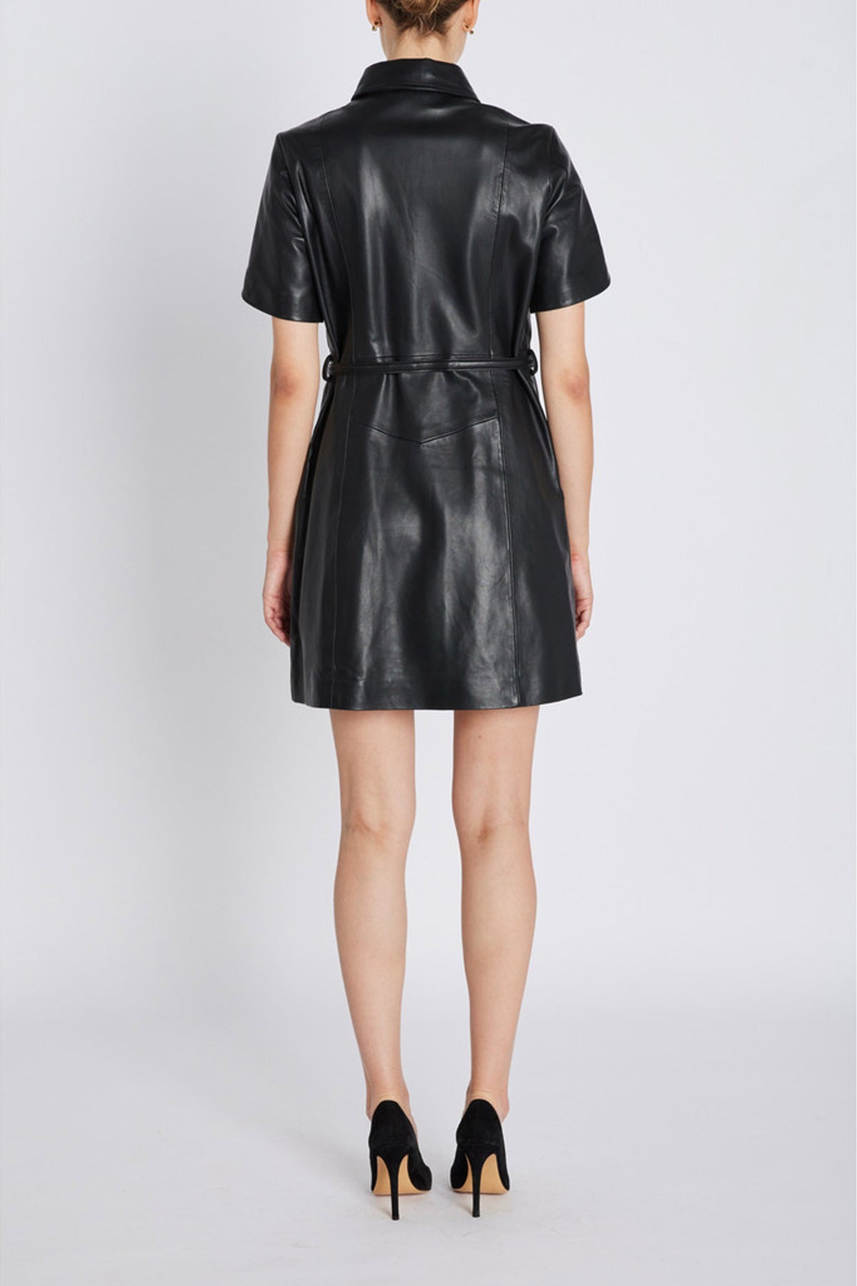 SoftBBZendianna Leather dress Black - BBW4687