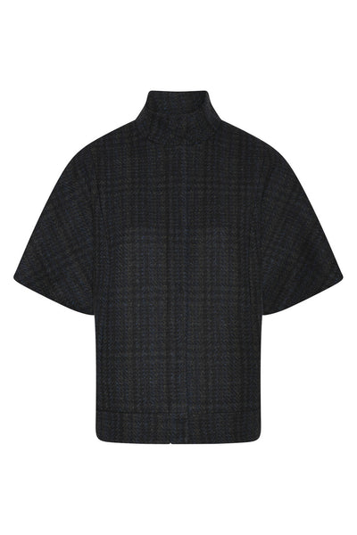 AzaleaBBCarly waistcoat Dark Check - BBW4692 Thumbnail