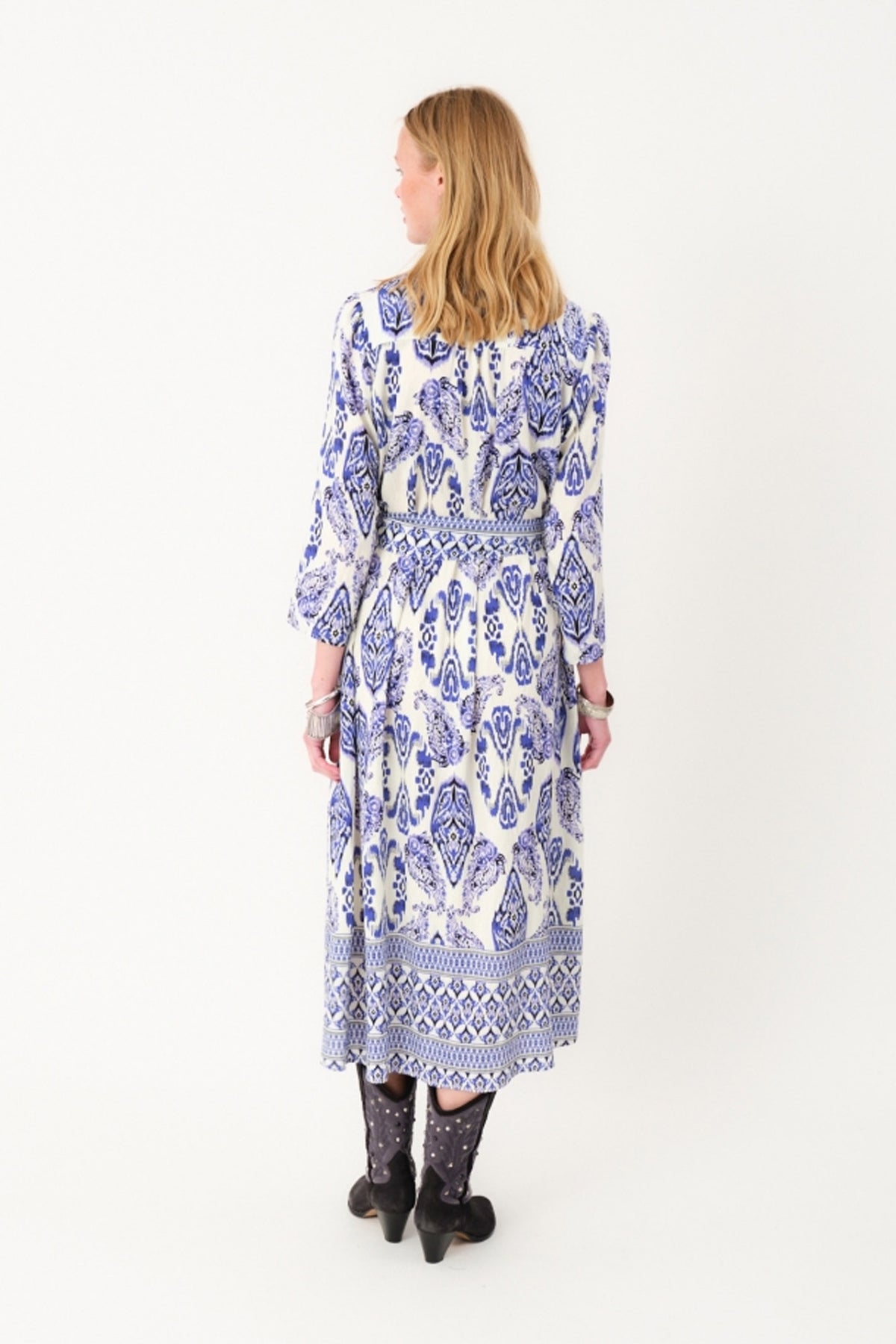 HarperLL Maxi Dress 3/4 20 Blue - 25463-3020