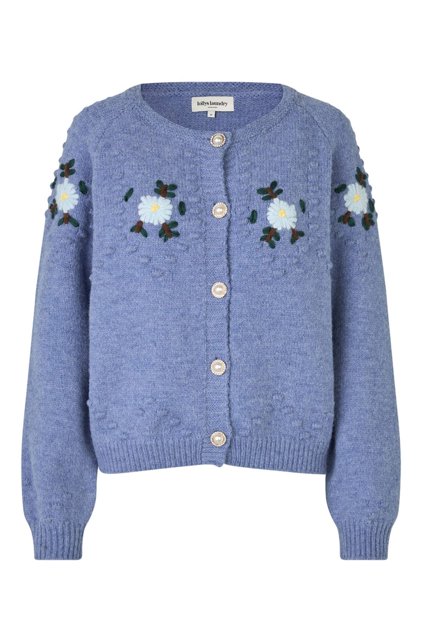 GracelynnLL Knit Cardigan LS 24 Blue Melange - 25497-5020