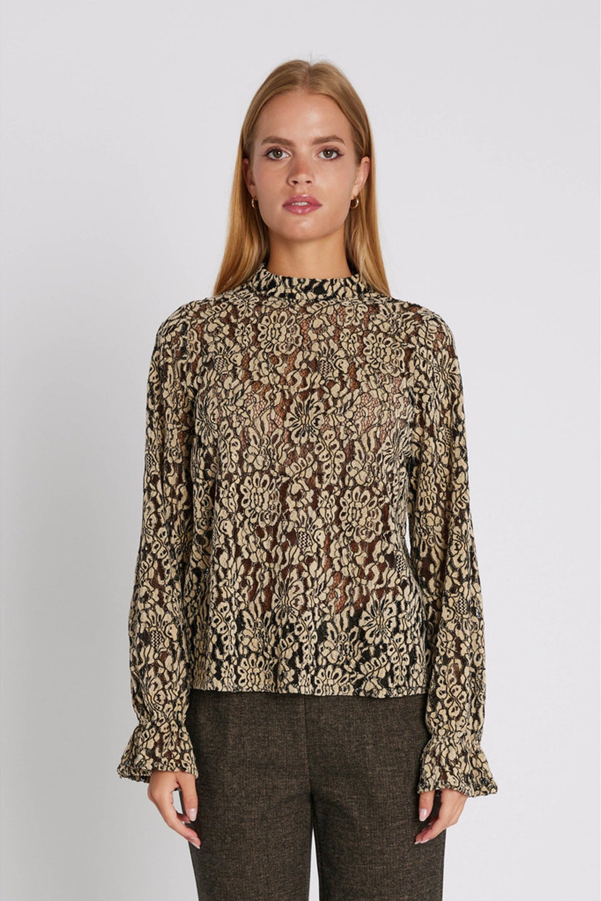 7574RDFUlani blouse 20 Black - RDF376