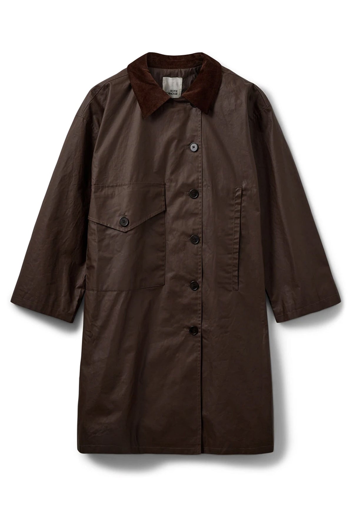 AGNESSW COAT 7025 Dark brown - SNOS695
