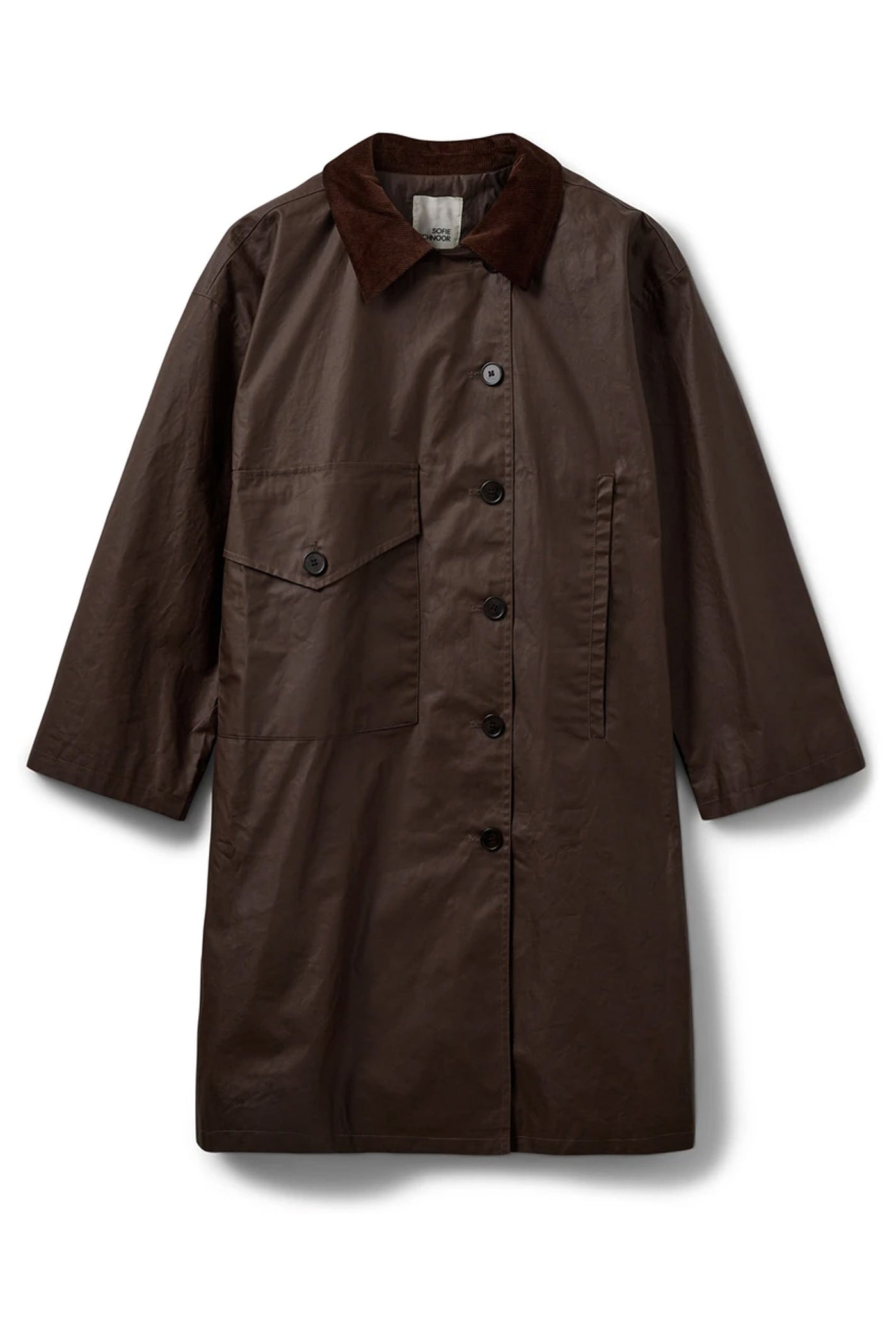 AGNESSW COAT 7025 Dark brown - SNOS695