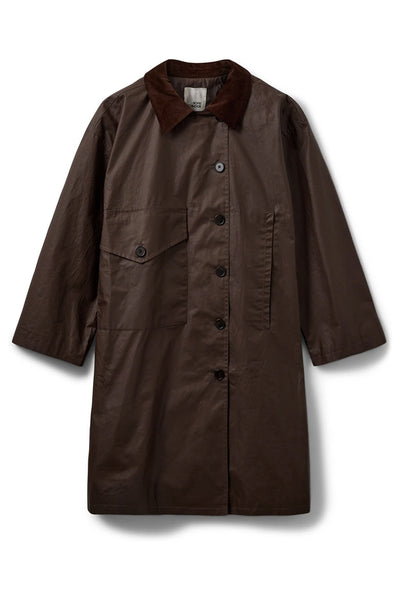 AGNESSW COAT 7025 Dark brown - SNOS695 Thumbnail