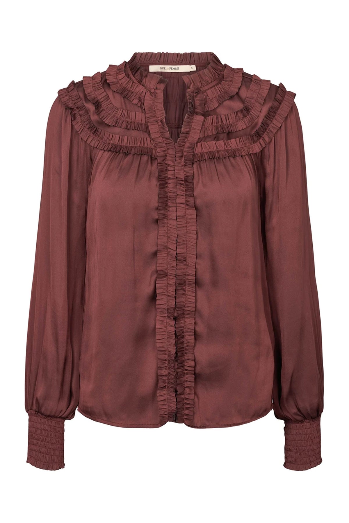 7140RDFAlba blouse 311 Dark wine - RDF344