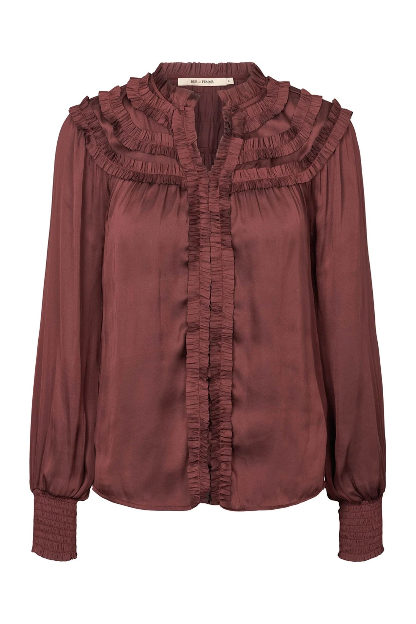 7140RDFAlba blouse 311 Dark wine - RDF344