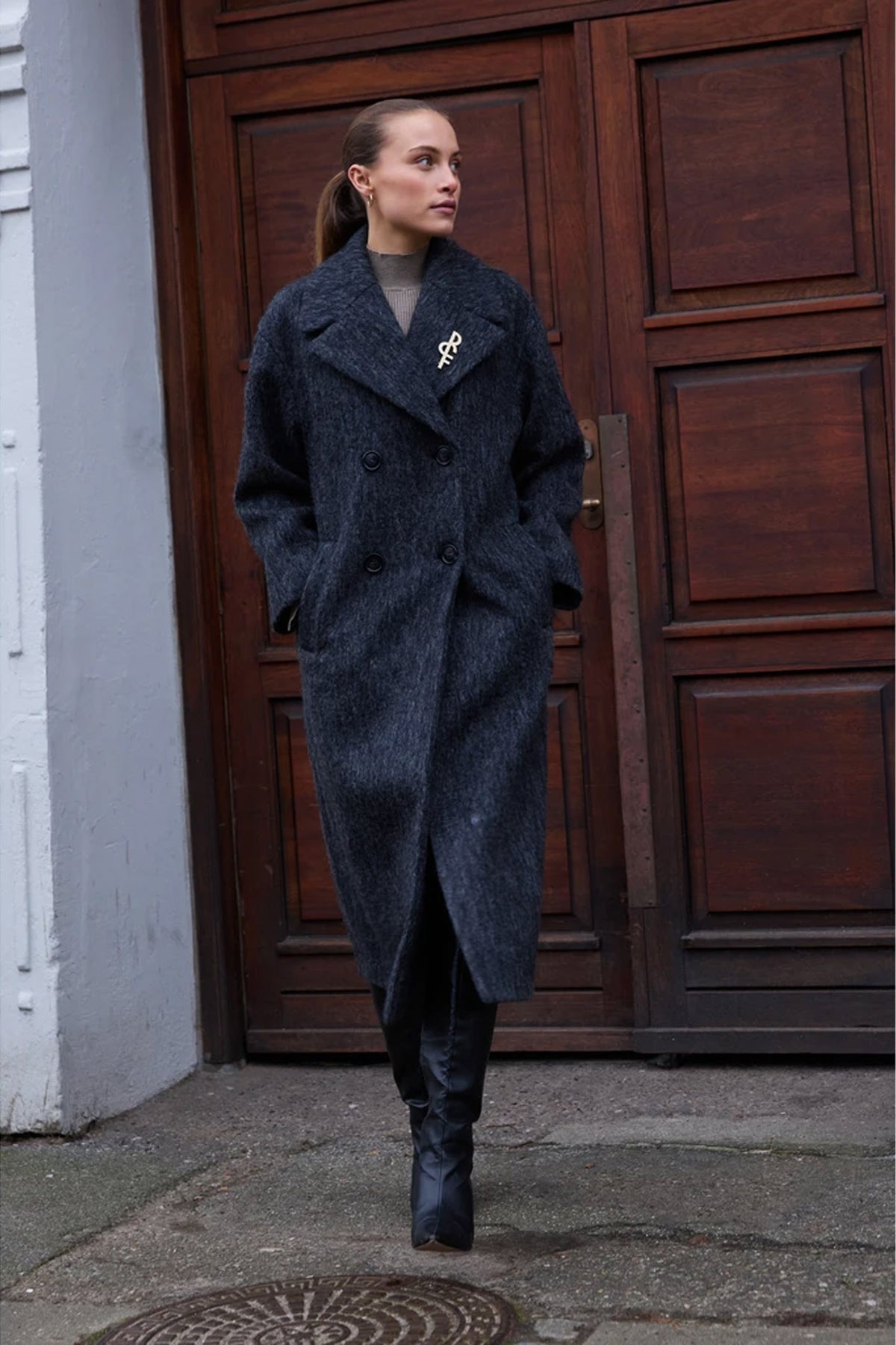 7547RDFKanza coat 403 Storm grey - RDF382