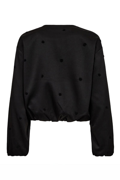 CloverCC Dot Balloon Jacket 96-Black - 30347 Thumbnail