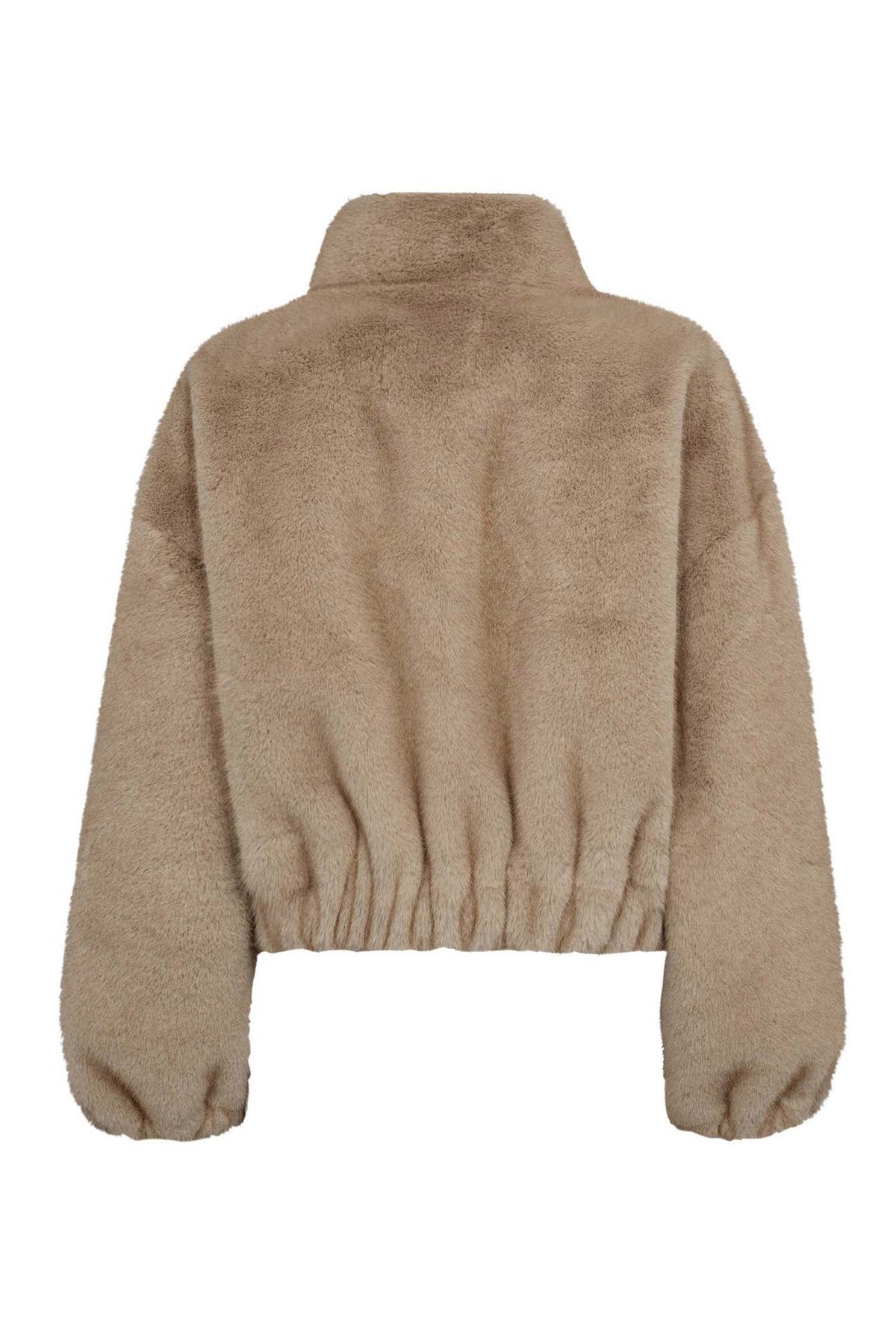 FeraCC Faux Fur Jacket 100-Creme - 30361