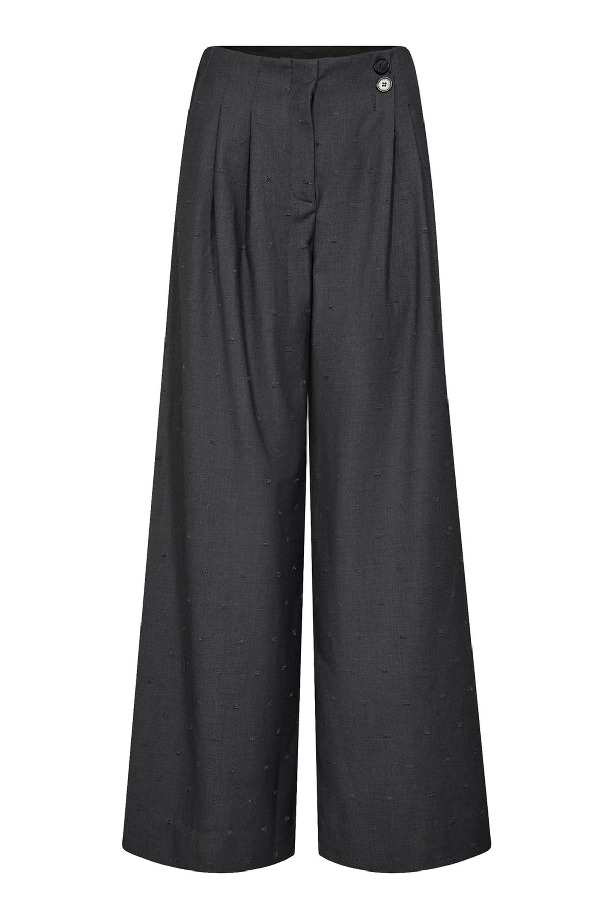 SagaCC Pleat Pant 139-Mid Grey