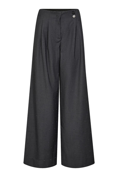 SagaCC Pleat Pant 139-Mid Grey Thumbnail
