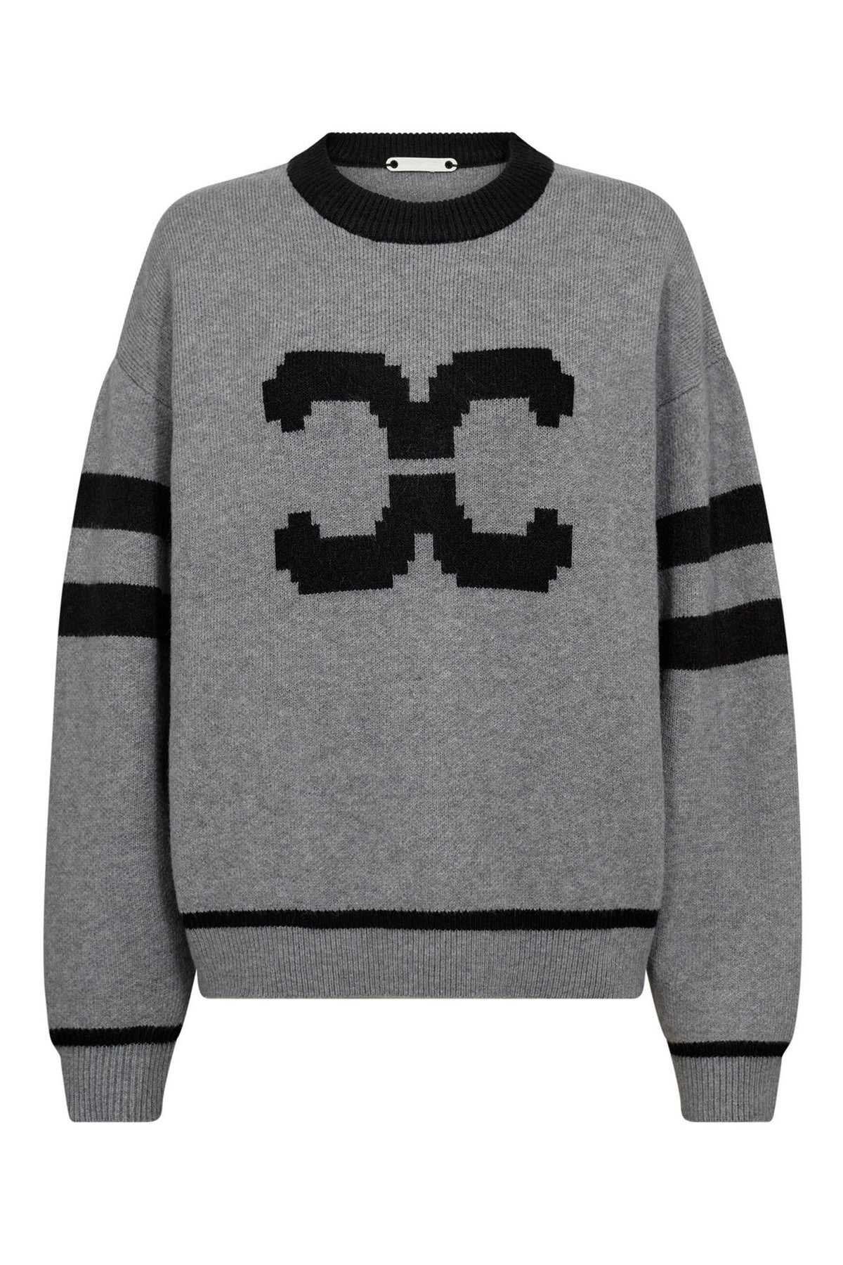 RowCC Coco Logo Knit 138-Light Grey - 32214