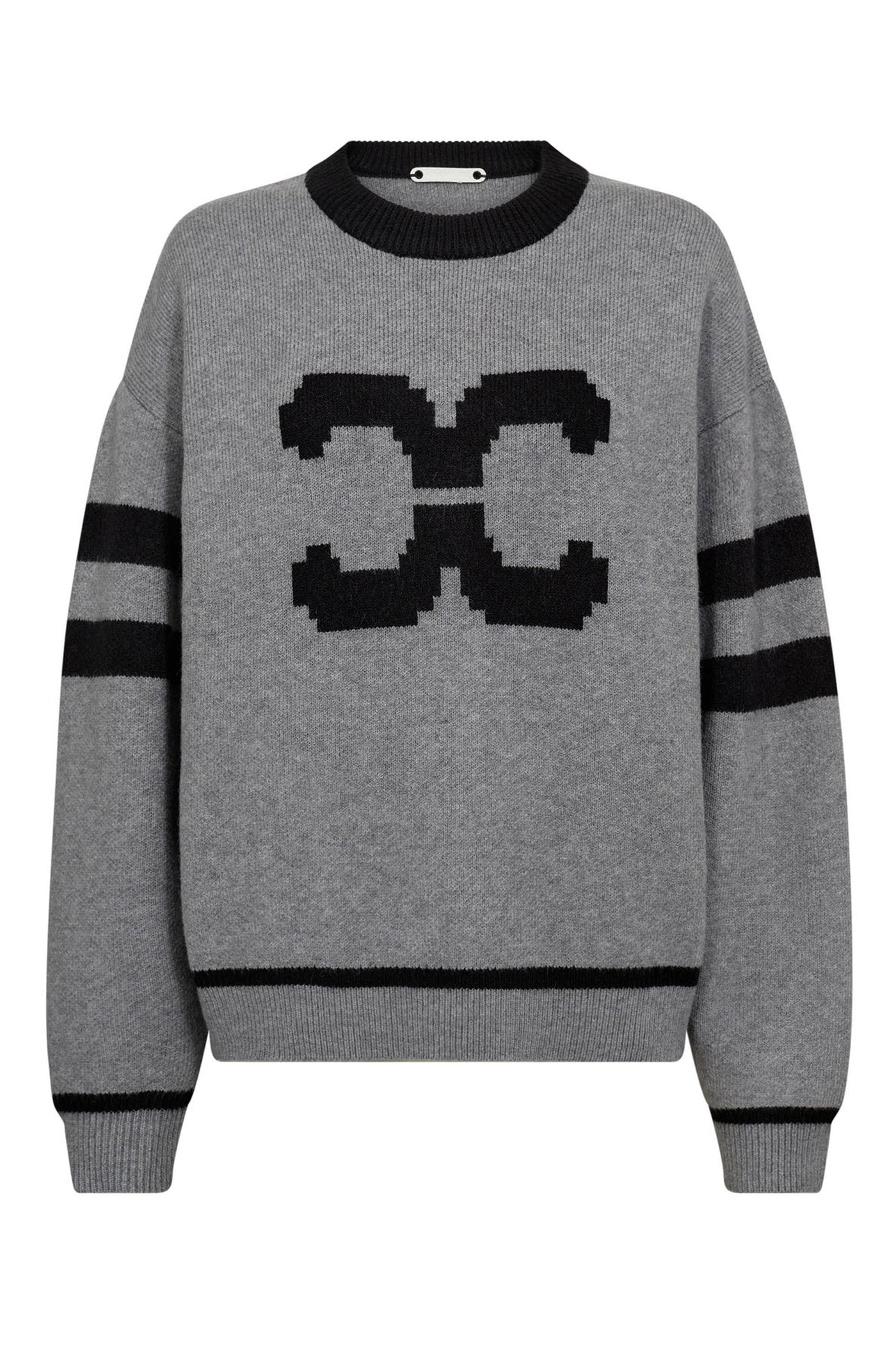 RowCC Coco Logo Knit 138-Light Grey - 32214