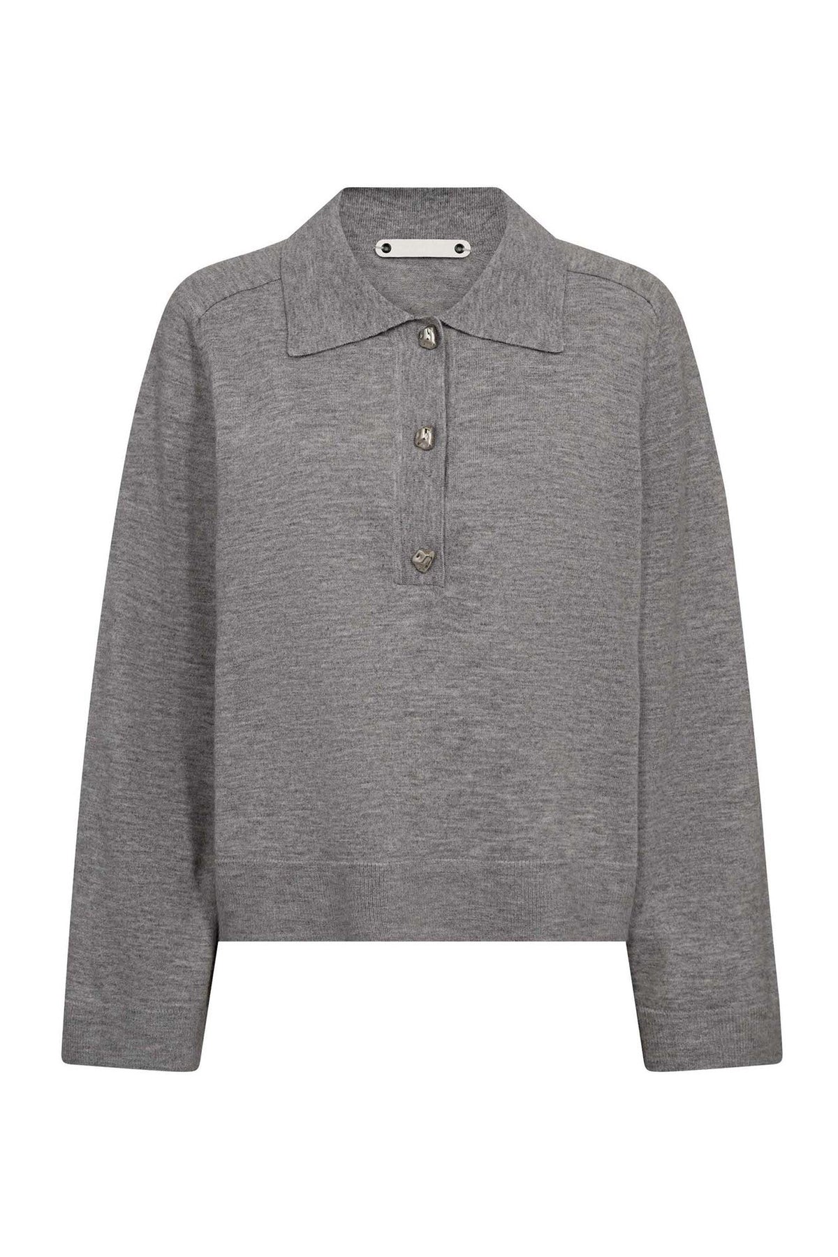MilaCC Polo Knit 57-Grey Melan - 32229