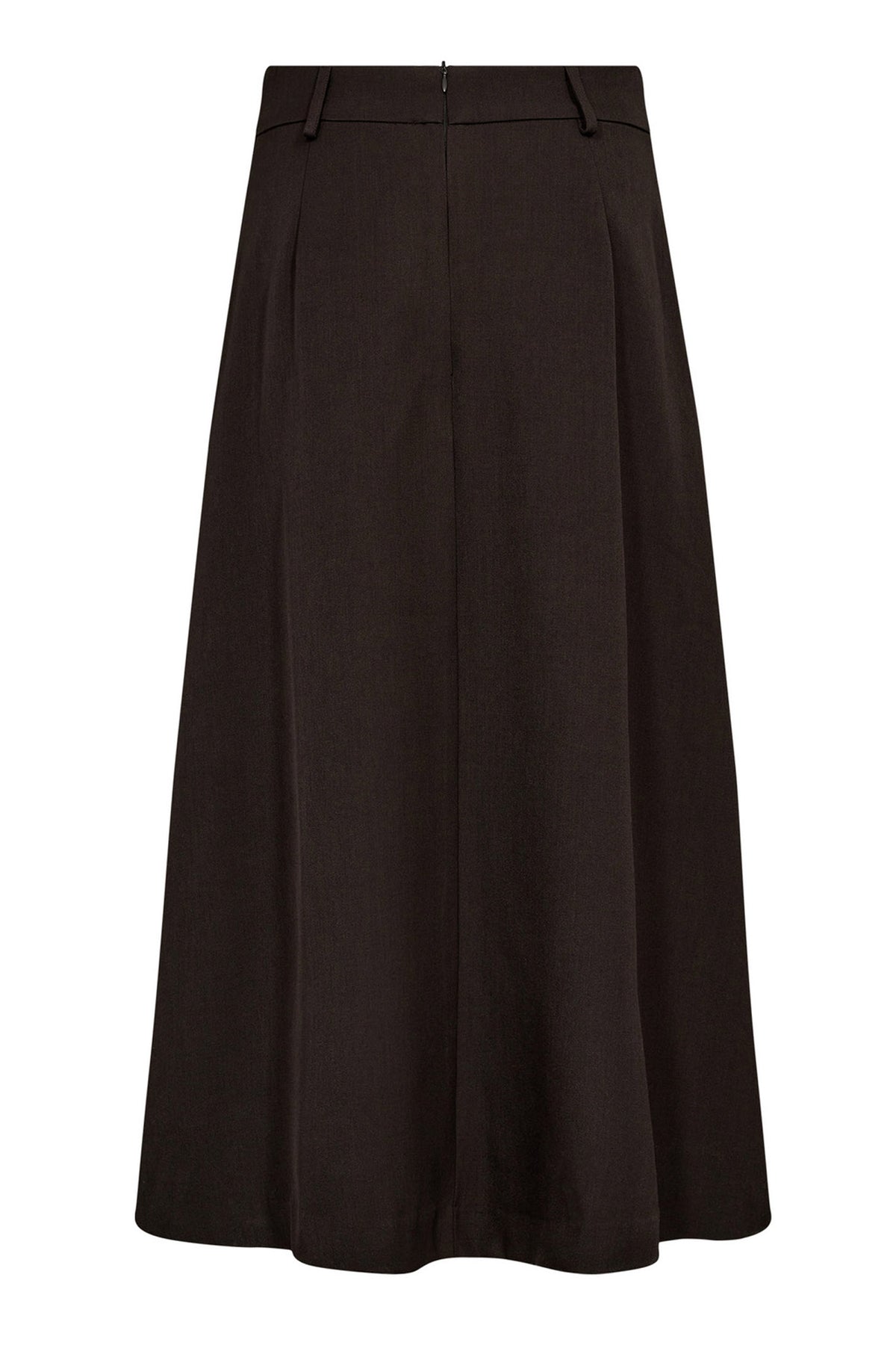 LunaCC Pocket Pleat Skirt 145-Dark Brown - 34222