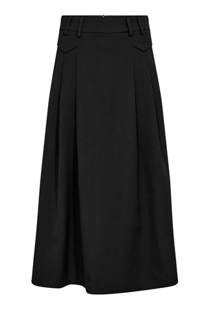 LunaCC Pocket Pleat Skirt 96-Black - 34222