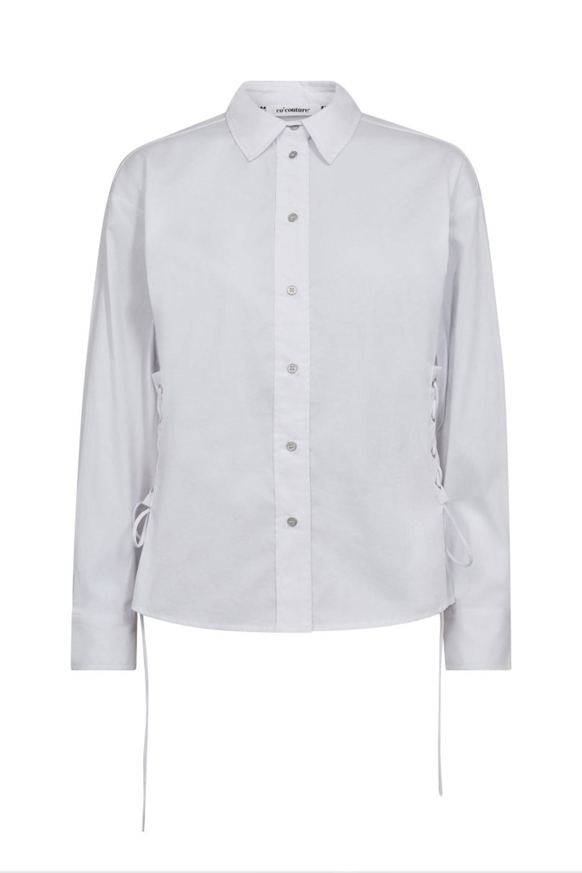 PoppyCC Eyelet Tie Shirt 4000-White - 35180