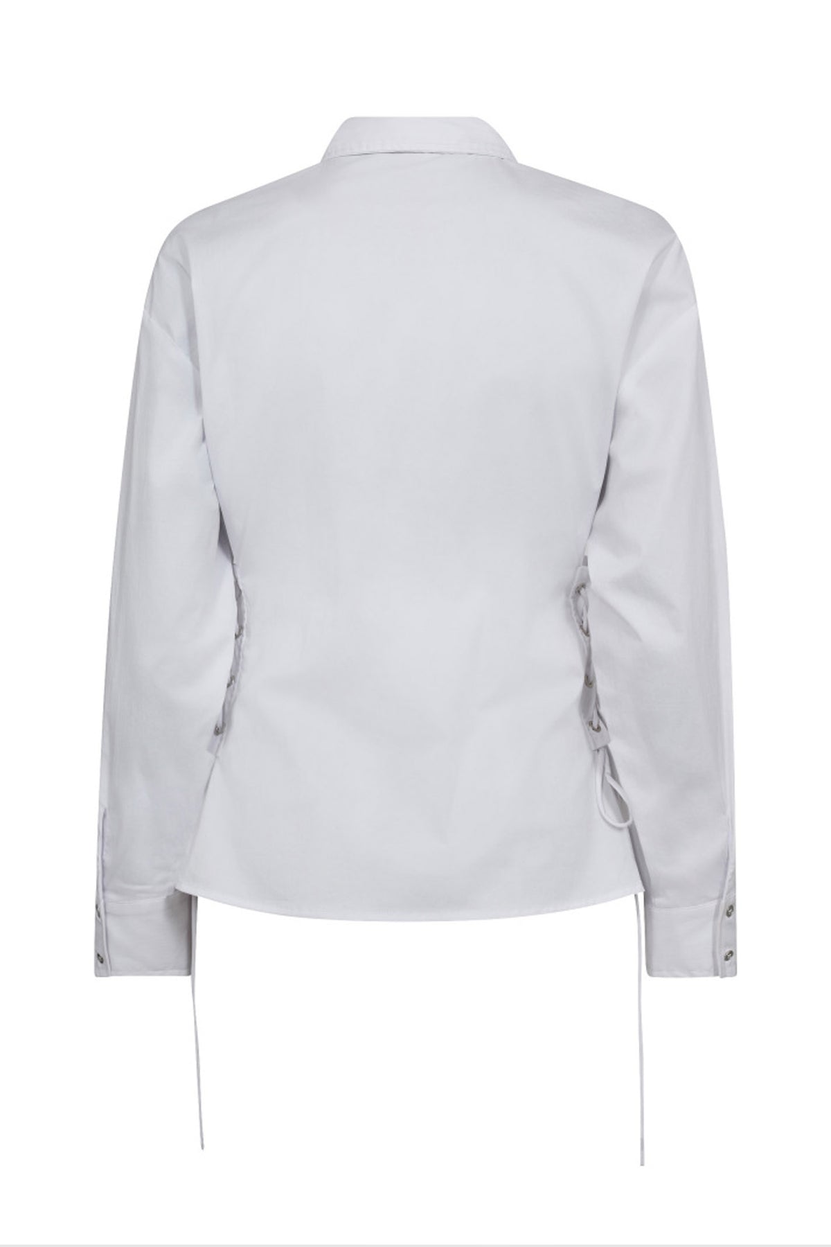 PoppyCC Eyelet Tie Shirt 4000-White - 35180