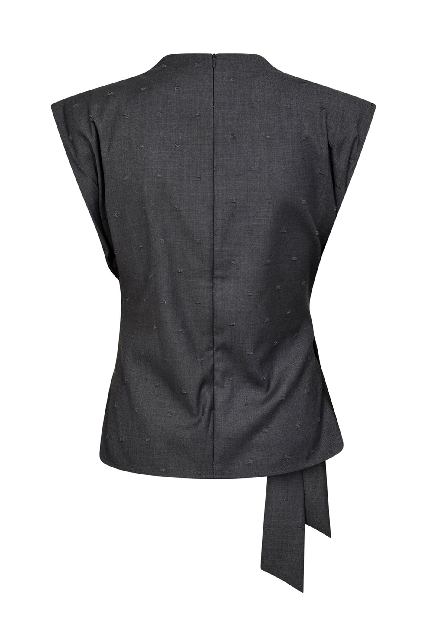 SagaCC Pleat Top 139-Mid Grey - 35760