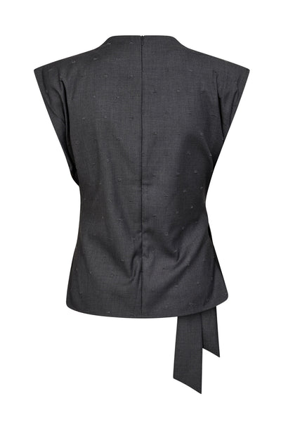 SagaCC Pleat Top 139-Mid Grey - 35760 Thumbnail