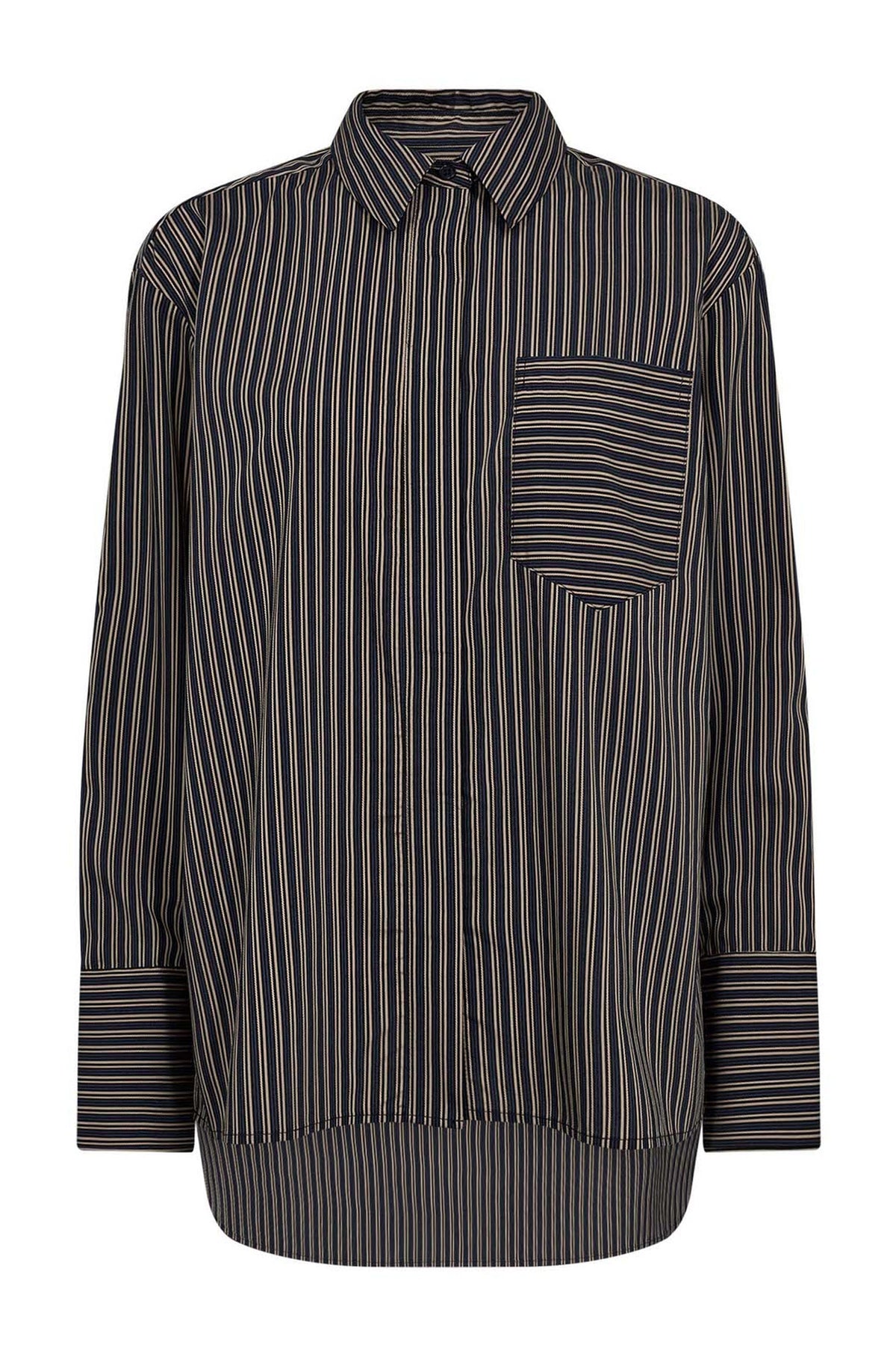 FinaCC Stripe Shirt 96-Black - 35880