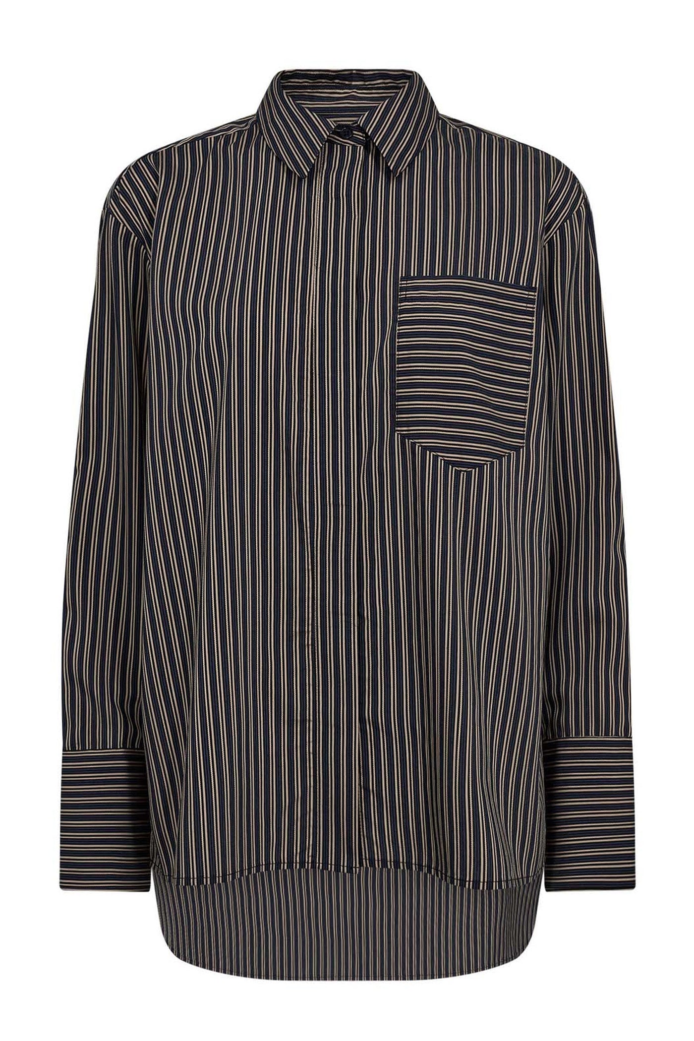 FinaCC Stripe Shirt 96-Black - 35880
