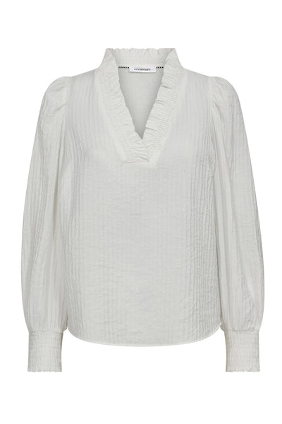 ShinaCC V-Blouse 11-Off white - 35922 Thumbnail