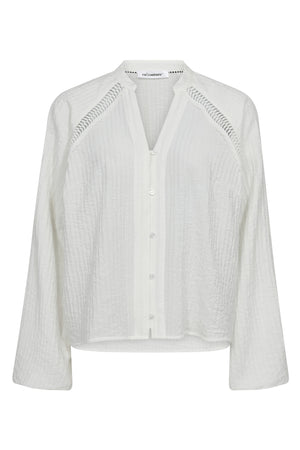ShinaCC Lace V-Shirt 11-Off white - 35923