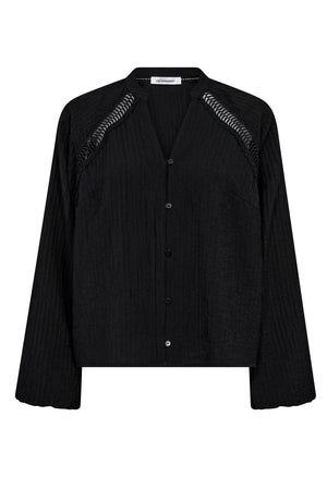 ShinaCC Lace V-Shirt 96-Black - 35923