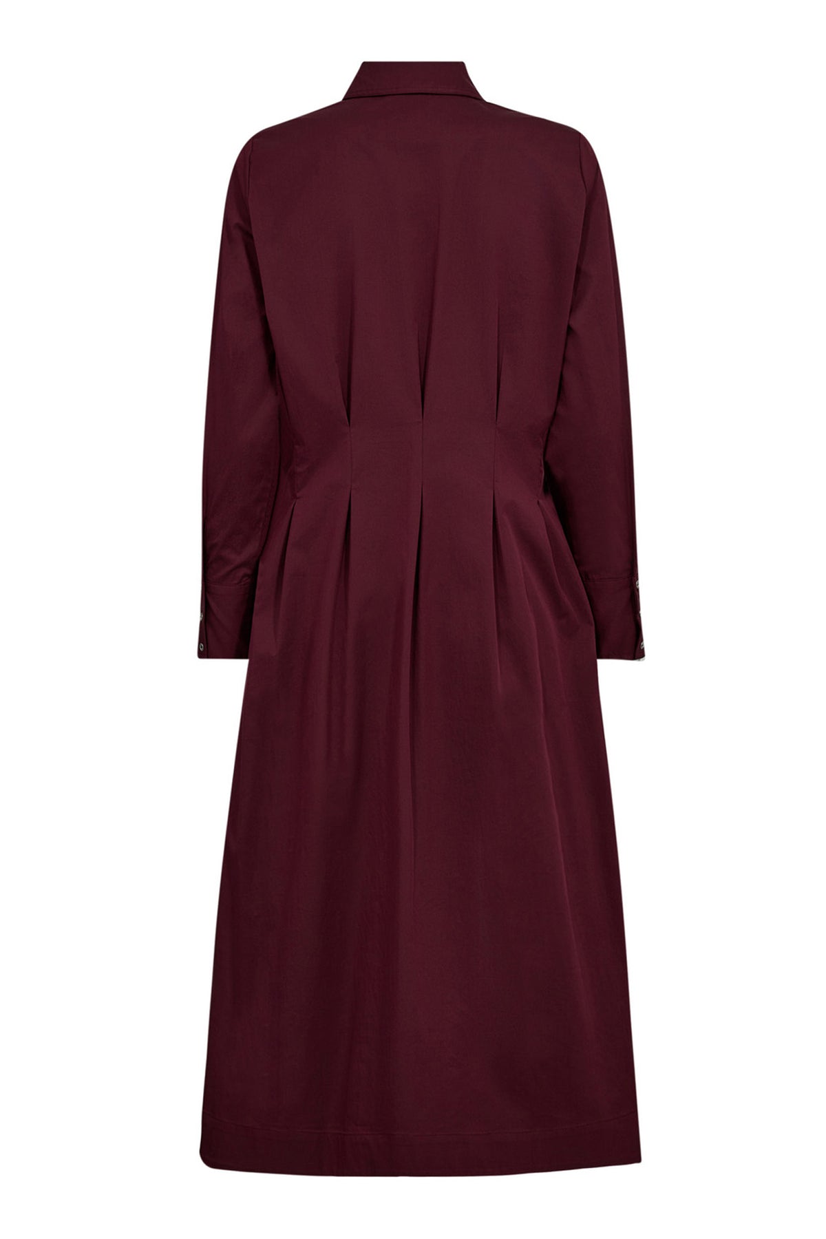 PoppyCC Shirt Long Dress 87-Winered - 36526