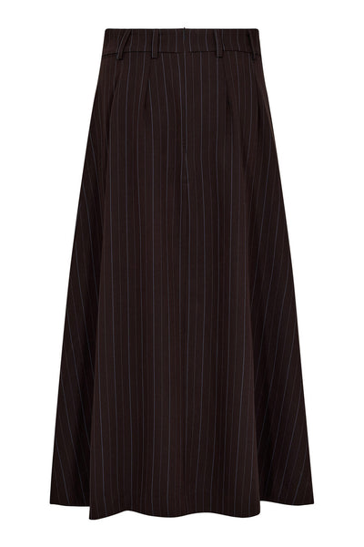 AnyaCC Trinny Pleat Skirt 145-Dark Brown - 44001 Thumbnail