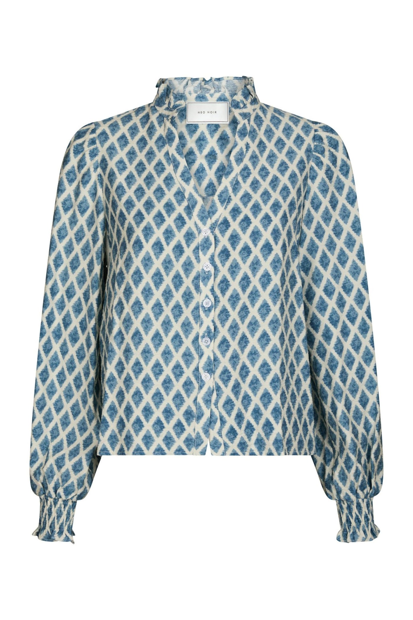 DELSIE PRINT Smoke Blue - 166222