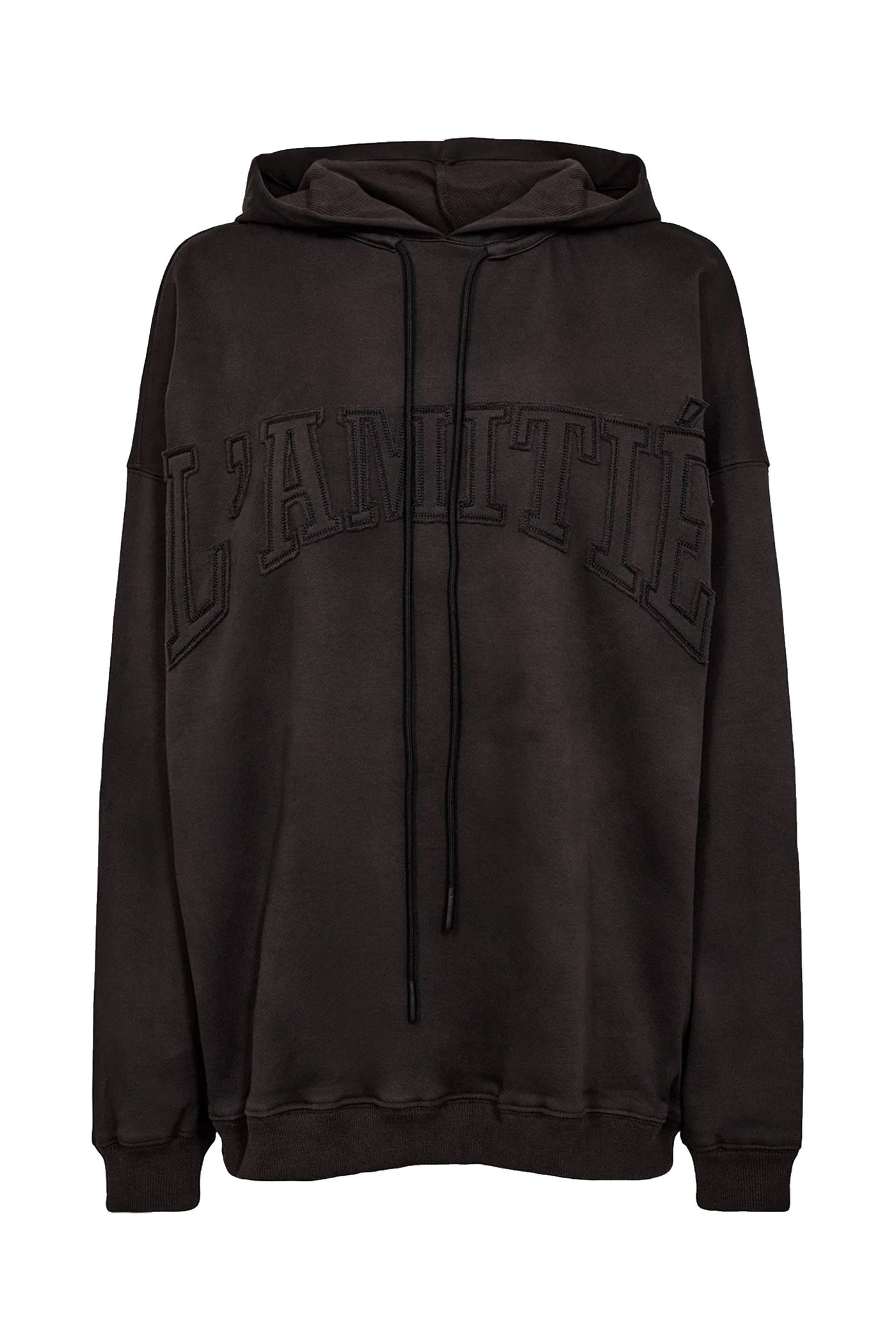L'AMITIÉ Application Hoodie DARK GREY - HL10372