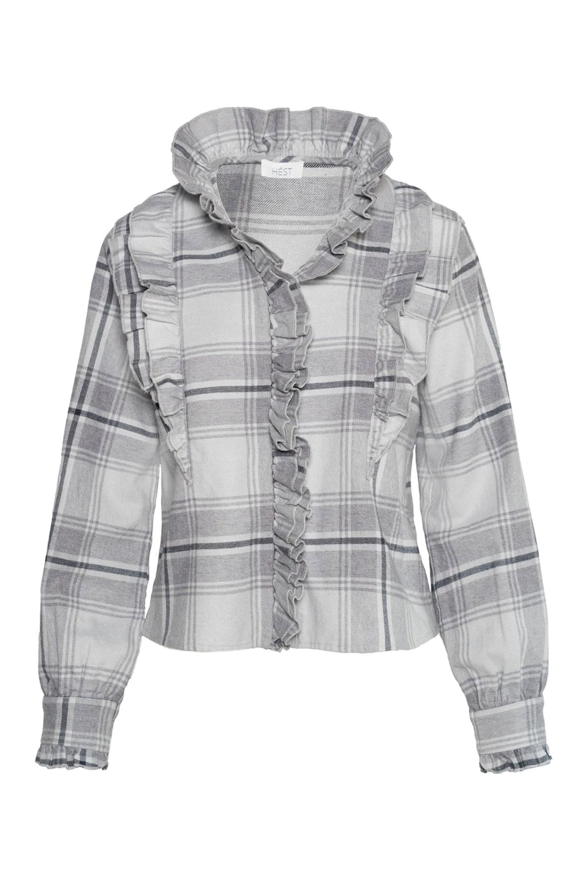 BEATRICE Blouse 9601Grey Check - 2530190243