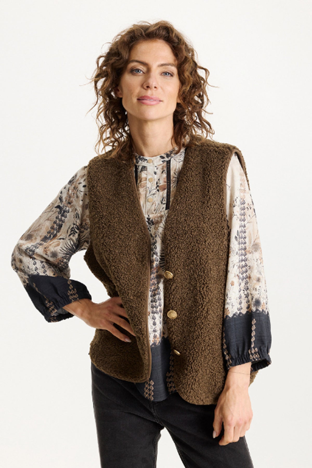 Winni  vest Brown - 16805