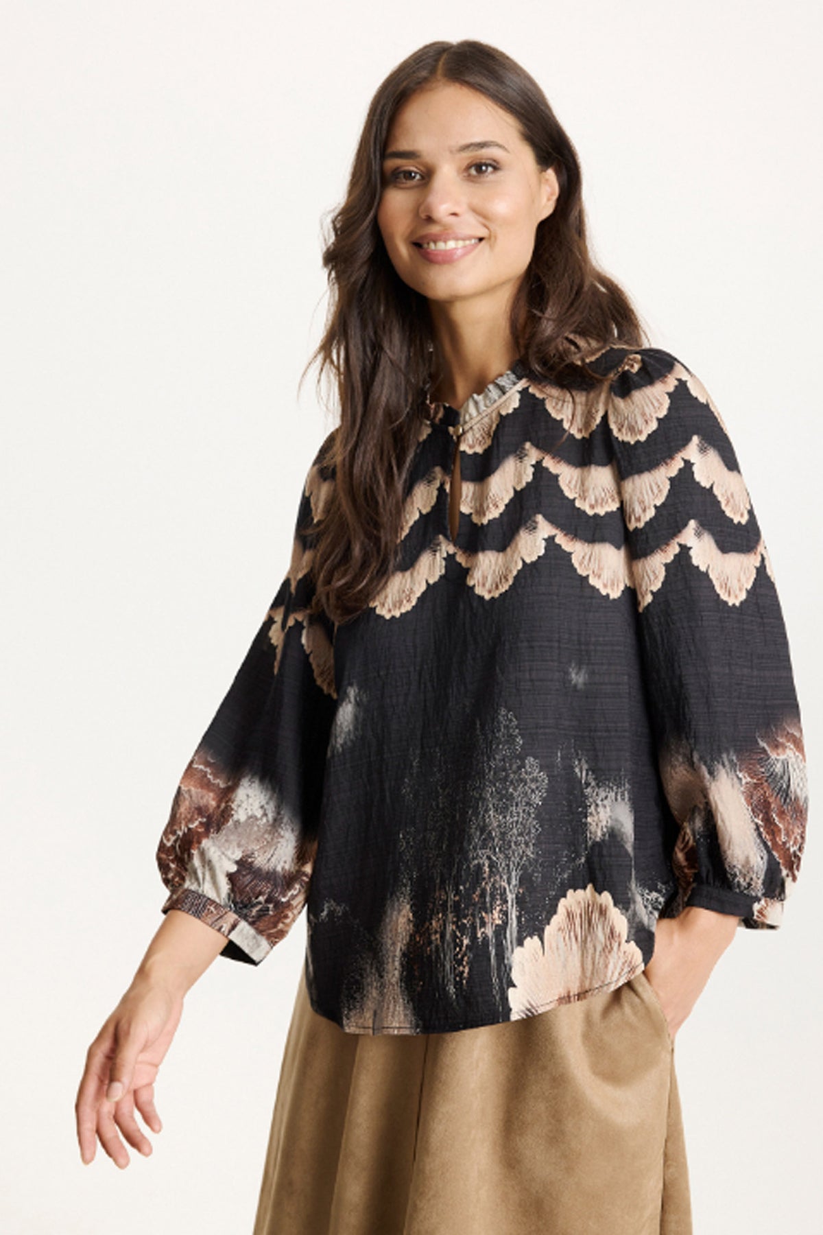 Simone blouse SORT - 16827
